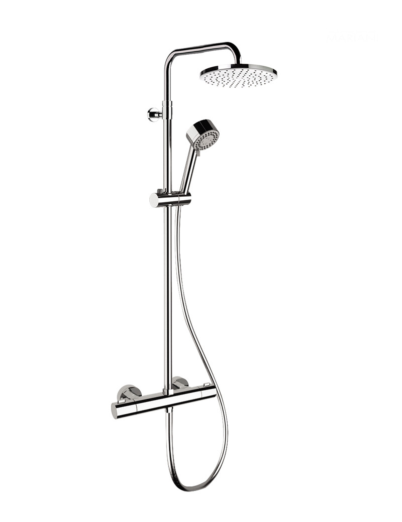 273T3A01-CR.jpg Mariani Shower Column Thermostatic with 20cm head shower Chrome - Image 1