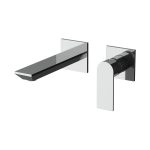 Mariani Avenue Concealed single-lever basin mixer with two flange, complete Crhome