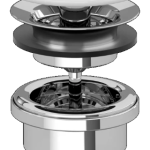 Unclosable Outlet Valve Ceramic Cover White Alpin