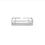 Rectangular Sponge Dish W265 x D125 x H70 Chrome