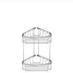 Corner Sponge Dish 2ply Chrome