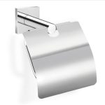 Tempo Toilet Roll Holder with Cover Chrome