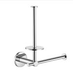 Twist Double Toilet Roll Holder Chrome