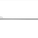 Academia Single Towel Rail Chrome
