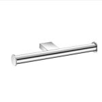Academia Double Toilet Roll Holder Chrome