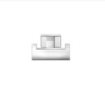Enigma Double Bath Robe Hook Chrome