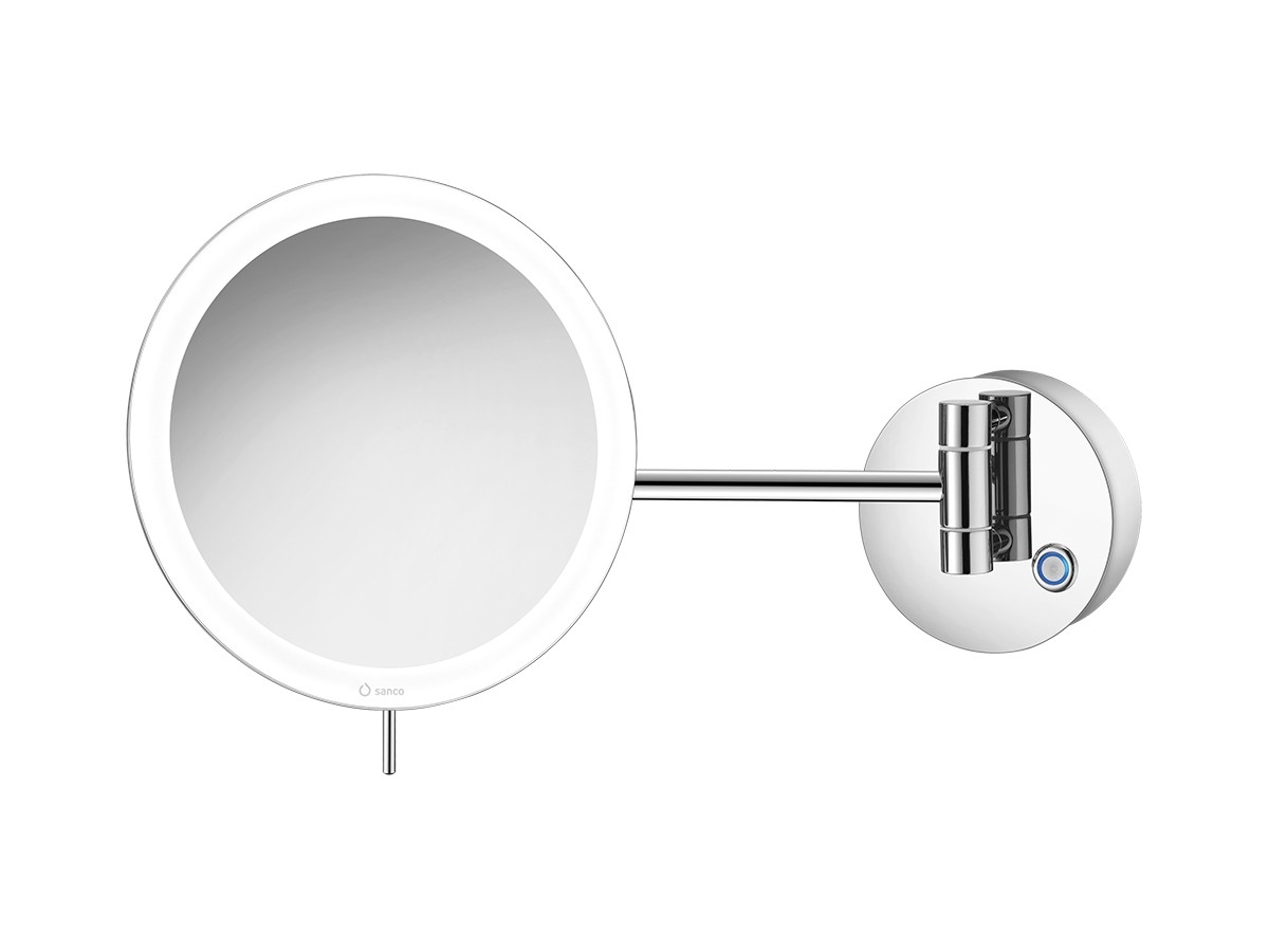 A3-MR-LED-705.jpg Wall Mounded Magnifying Mirror x4 with LED Chrome - Image 1