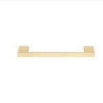 Monogram Single Towel Rail 30cm Brushed Brass