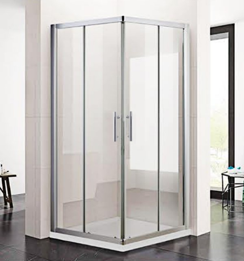 Corner Sliding 70X90X200 Clear Glass 6mm Chrome Frame