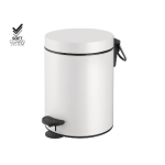 Waste Basket 5lt White Matt