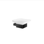 Monogram Soap Dish wall mounted Black Mat
