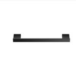 Monogram Single Towel Rail 30cm Black Mat