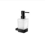 Monogram Dispenser wall mounted Black Mat