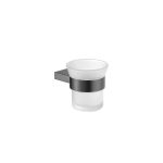 Academia Glass Holder wall mounted Mat Black