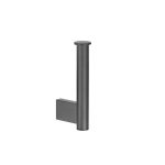 Academia Spare Toilet Roll Holder Black Mat