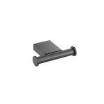 Academia Double Bath Robe Hook Mat Black