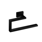 BATH ACCESSORIES Enigma Towel Ring Black Matt