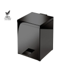 Square Waste Basket 5L Soft Closing - Black Mat