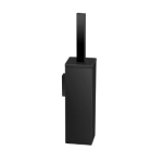 BATH ACCESSORIES Wall Brush Holder Squared - Black Mat