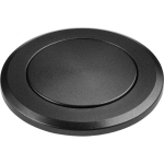 Push knob round anthracite