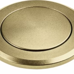 Push knob round Gold